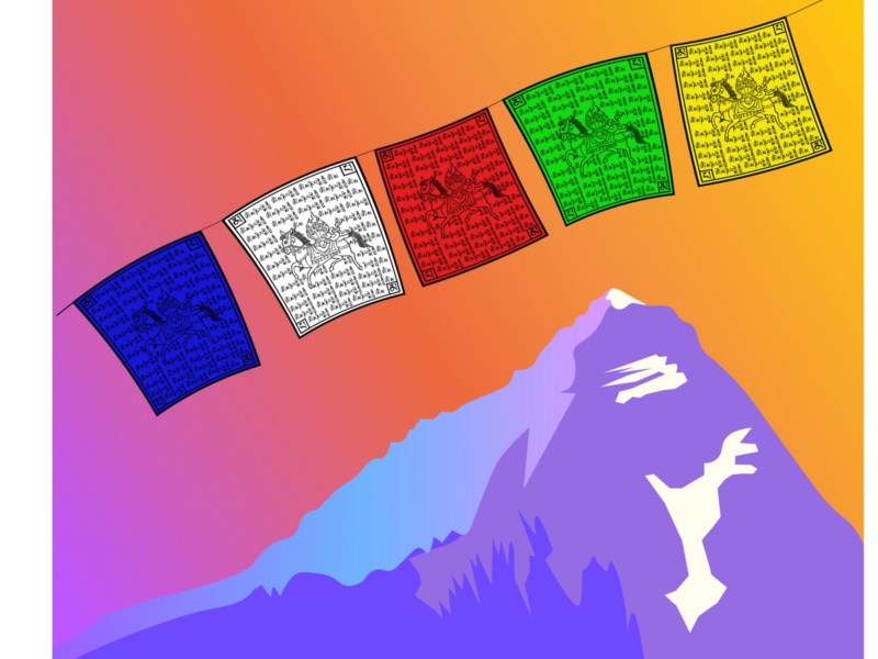 векторное изображение Эвереста