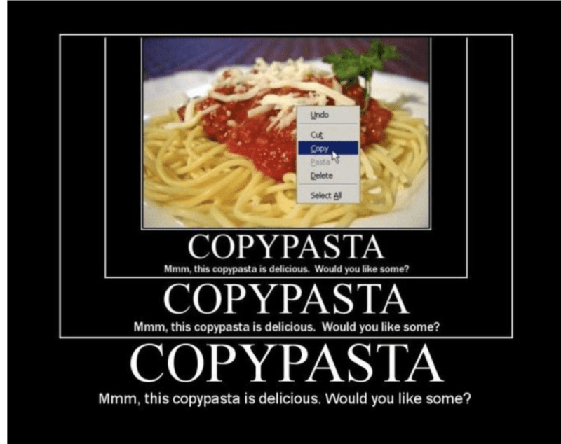 copypasta meme