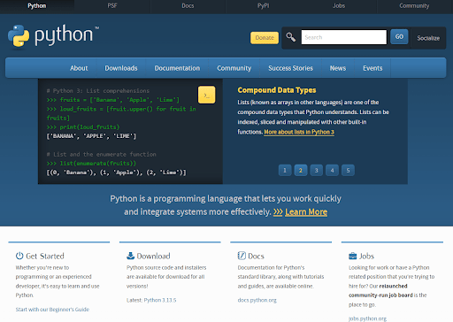 python интерфейс 