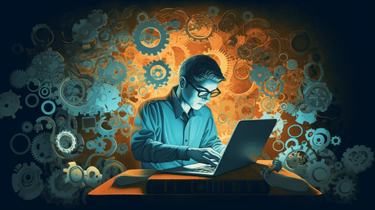 Person optimizing their website for SEO