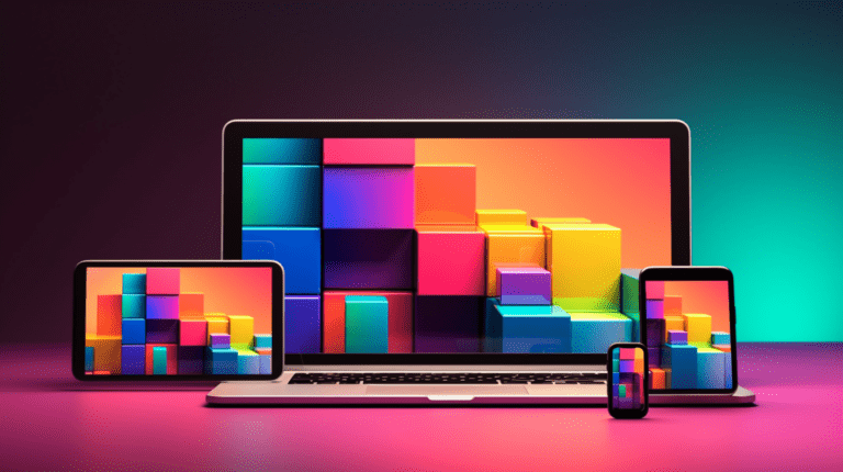 Devices displaying a responsive website