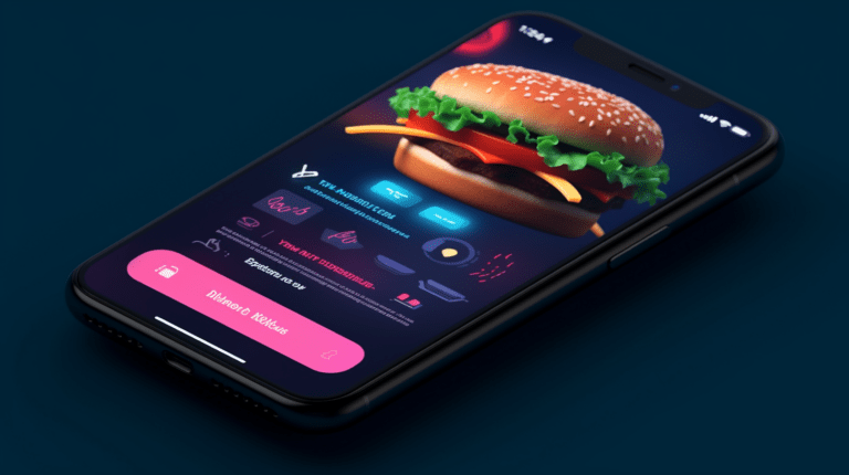 Smartphone screen with an open hamburger menu