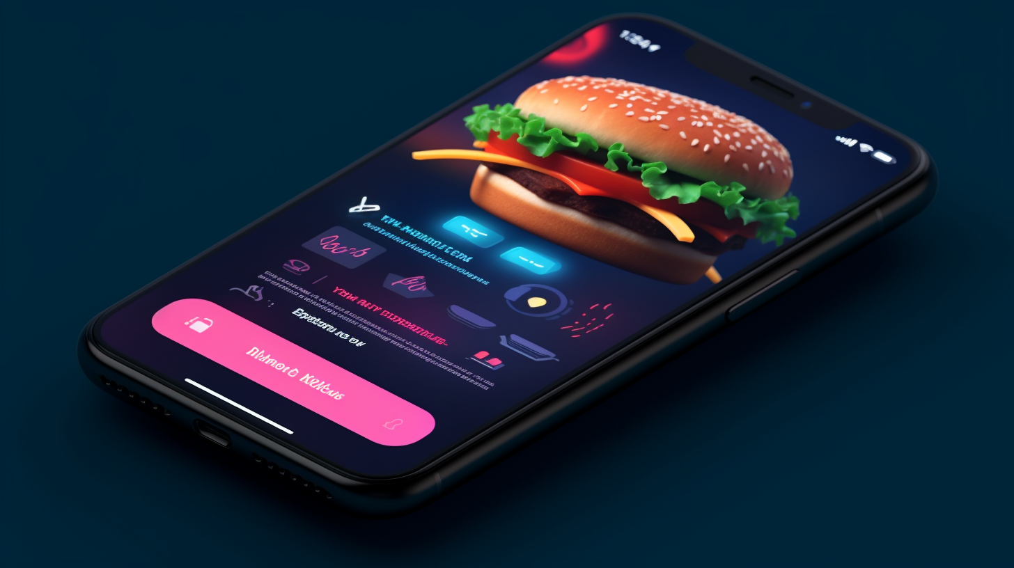 Smartphone screen with an open hamburger menu