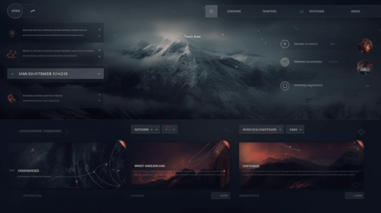 Website navigation menu with submenus