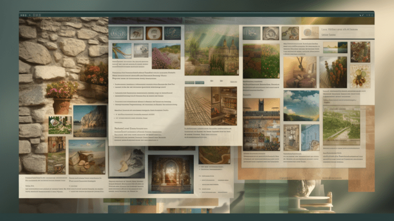 Masonry layout on a computer screen