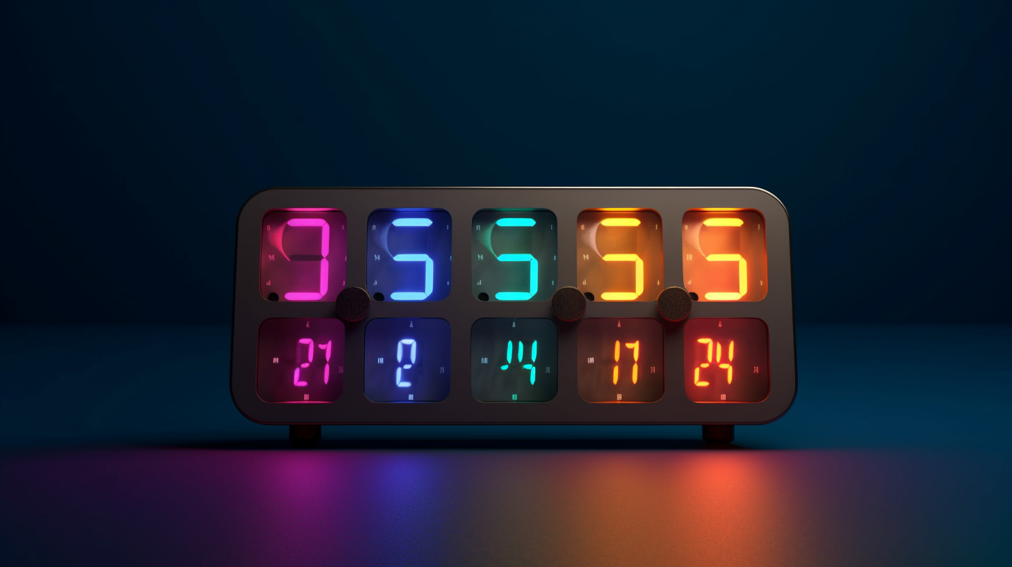 Stylish countdown timer for an event