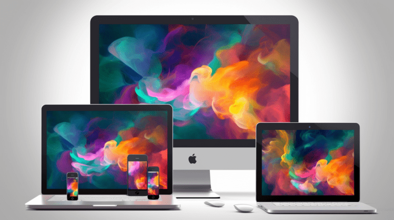 Devices displaying adaptive website designs