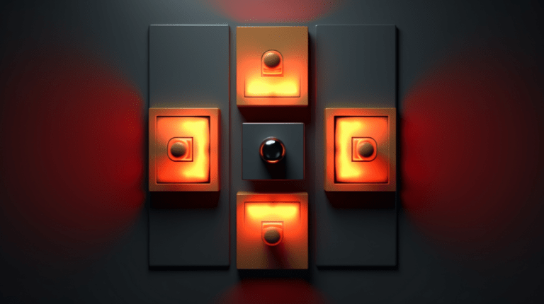 Computer screen with light and dark theme toggle switch