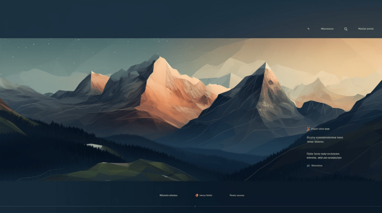 Parallax effect website example