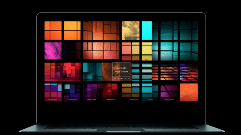 Computer screen displaying a website with fixed blocks