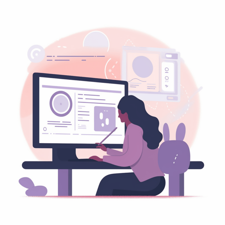 Tester examining software with essential testing tools