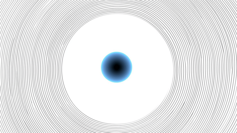 JavaScript animated blue circle on canvas
