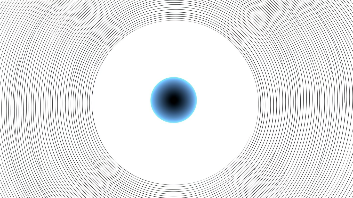 JavaScript animated blue circle on canvas