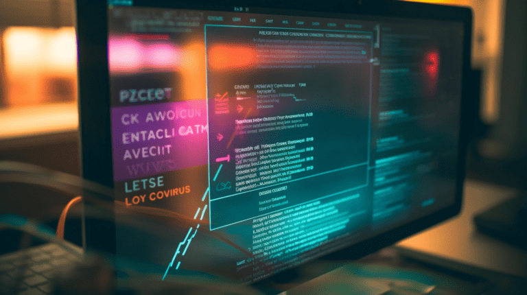 Custom Web Component on a Computer Screen