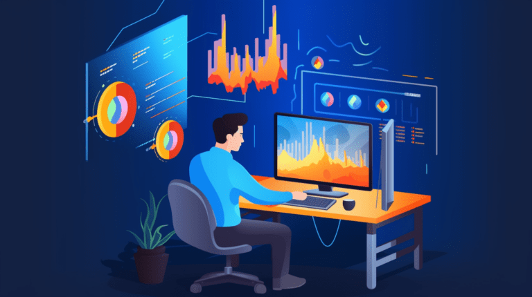 Person creating a website with Firebase database