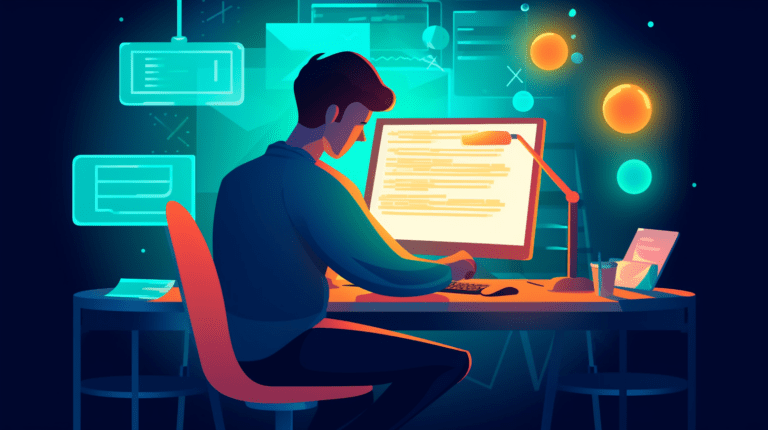 Software tester reviewing standards compliance.