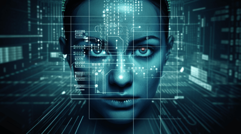 Computer vision technology analyzing a face image