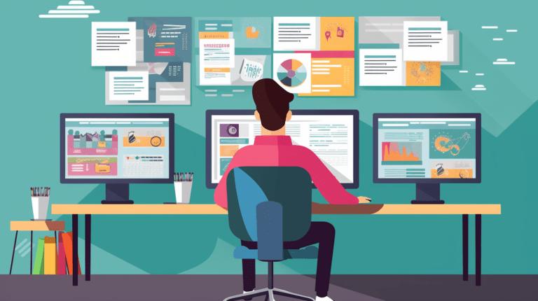 Content Testing on a Computer Screen.
