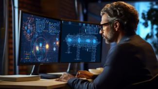 Software tester analyzing a machine learning model in an application.