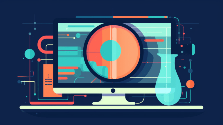 Analyzing a log file during software testing.