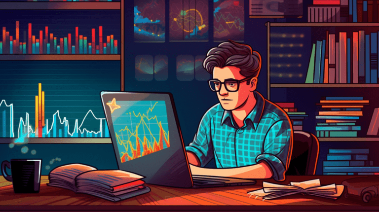 Studying data analytics online.