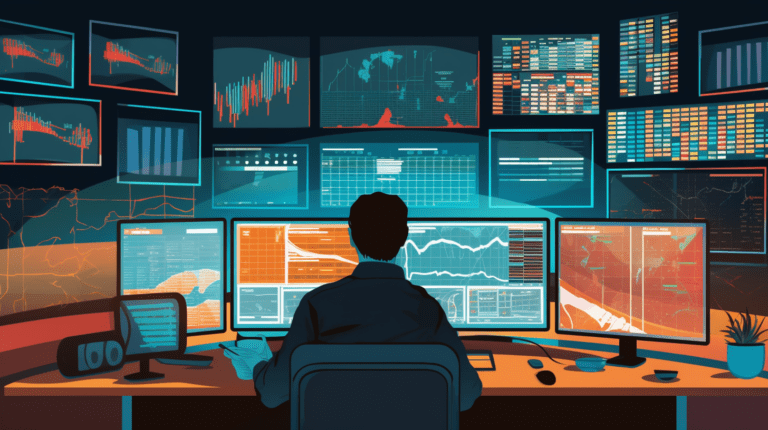 Data analyst integrating scattered data into a unified system.