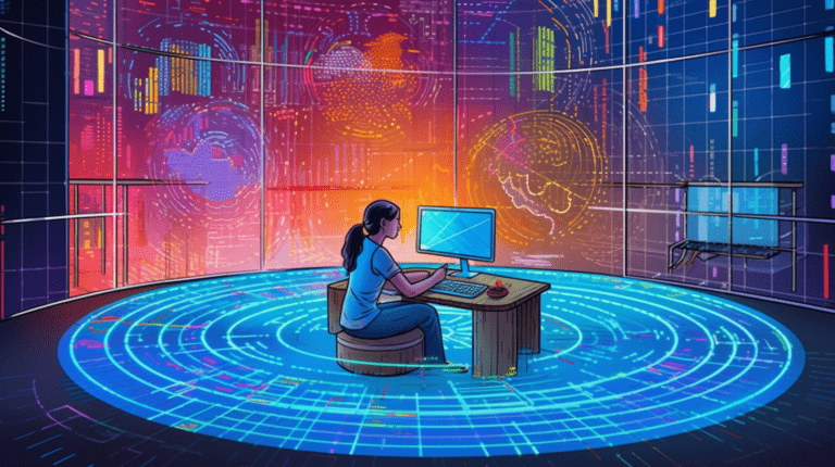 A visual representation of data governance in action.