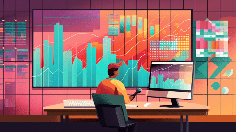 Data analysis in progress on a computer screen.