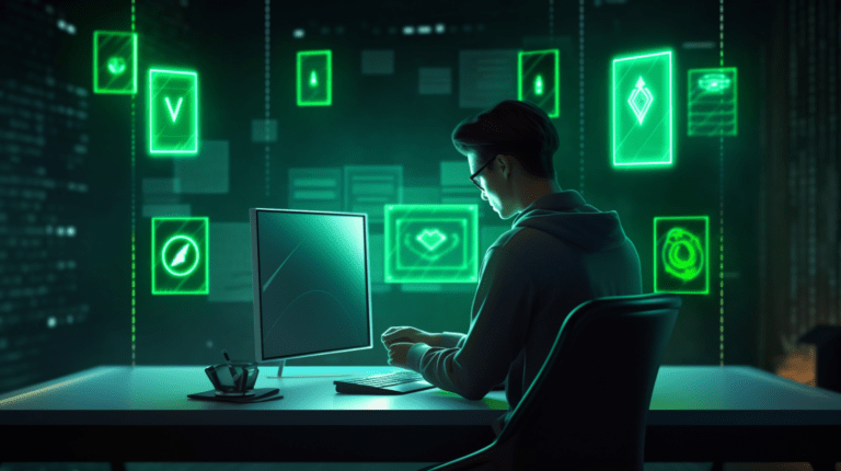 An analyst processing data in compliance with GDPR.