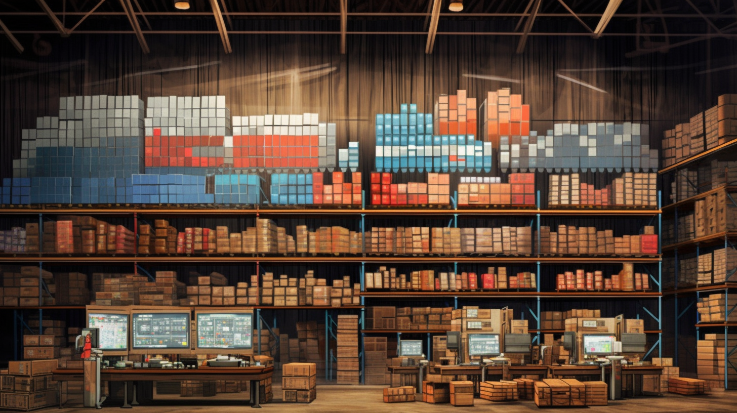 Data analytics in inventory and logistics management.