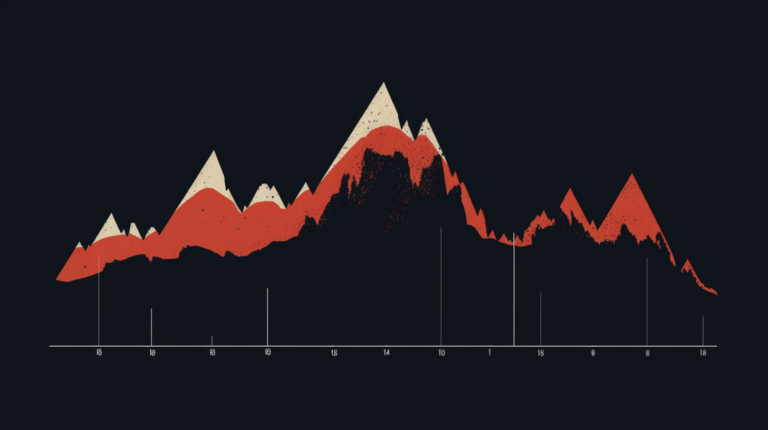 Line graph showing data anomalies.