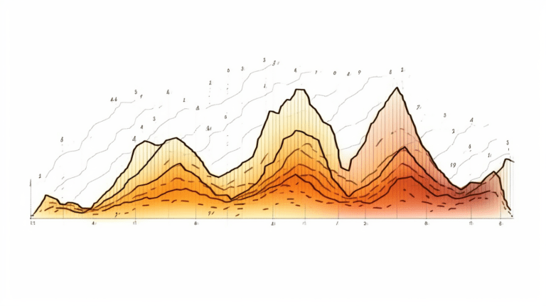 Graph showing trends and seasonal fluctuations.