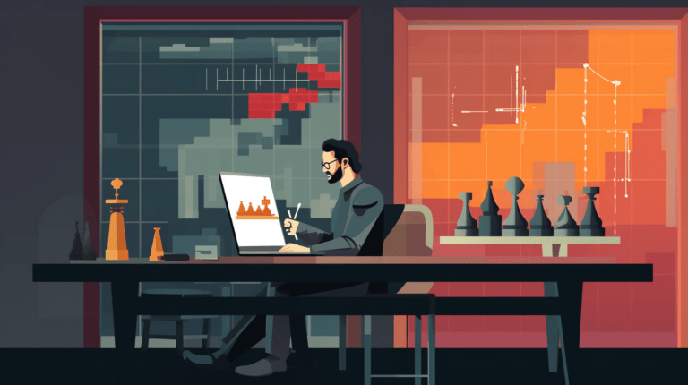 Analyzing data for strategic business decisions.