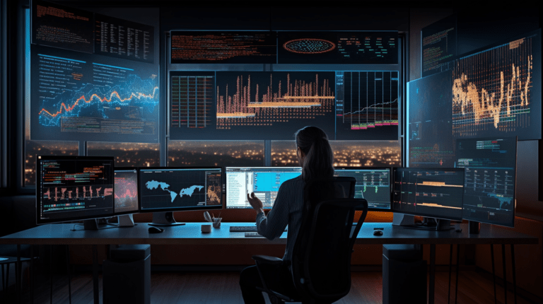 Real-time data analysis in action.