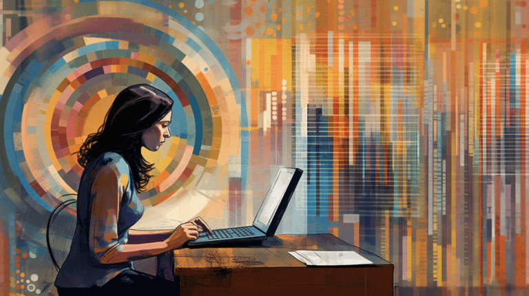 Data analyst merging information from different sources.