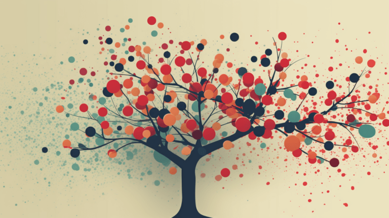Decision tree symbolized by a fruit tree.