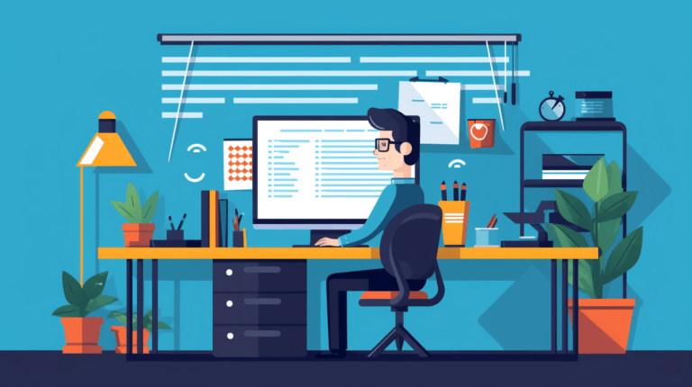 A tester reviewing software documentation with a checklist