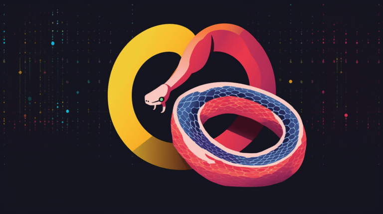 Python, JSON, and web server icons.