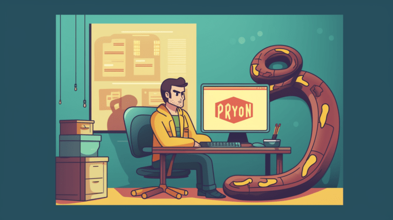 Programmer using context managers in Python.
