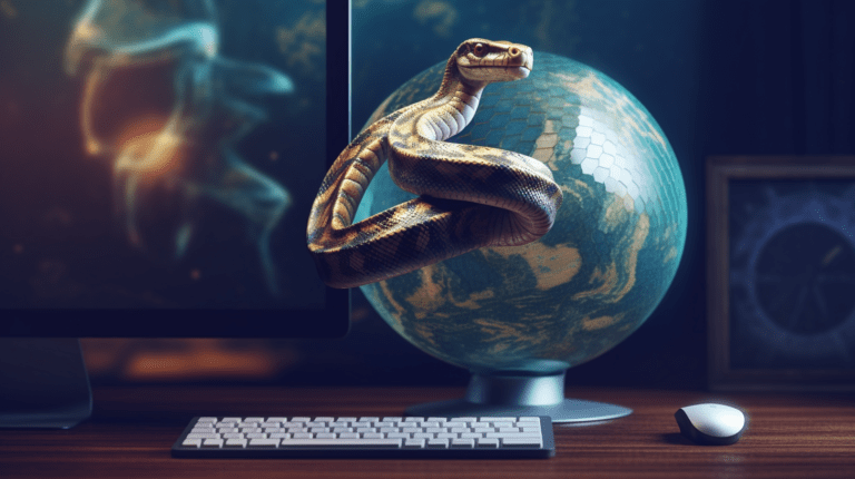 Python language and global web interaction.