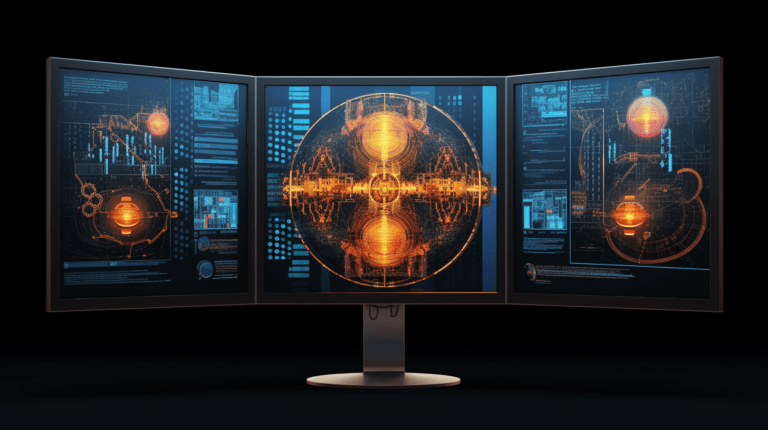 Graphical outputs of Python libraries on a computer monitor.