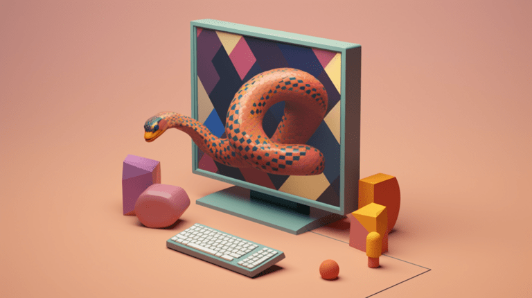 Python and Pygame in action.
