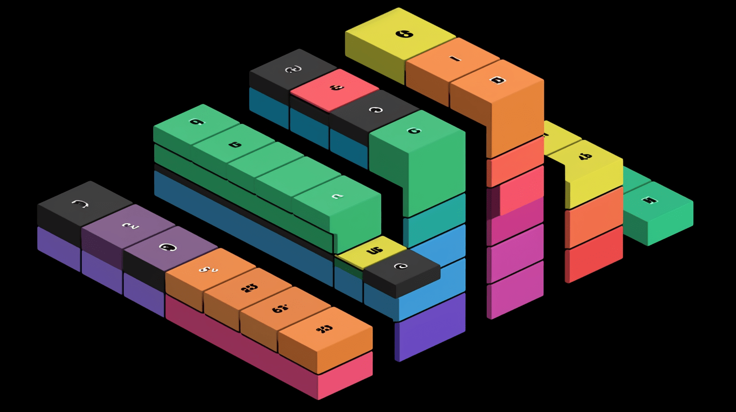 Blocks representing JavaScript switch-case statements.