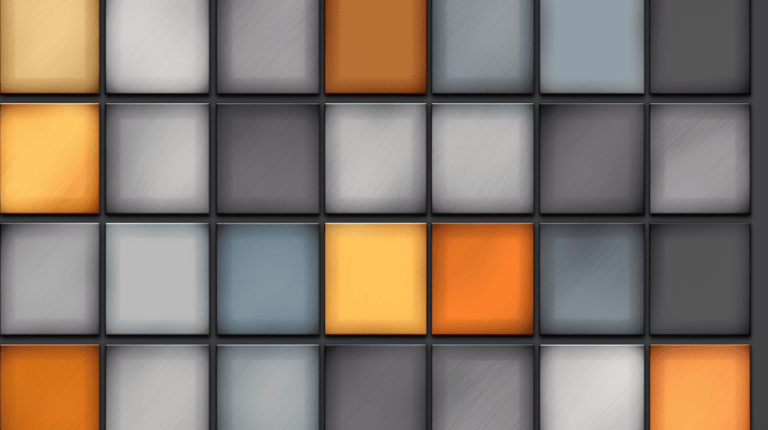 Selected element on a webpage grid.