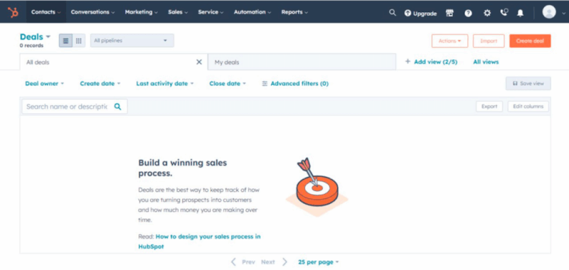 Build a winning sales process
