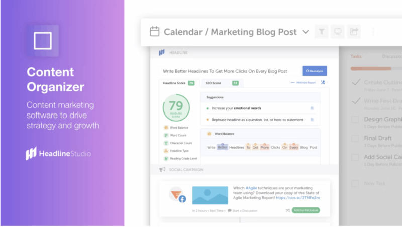 content organizer