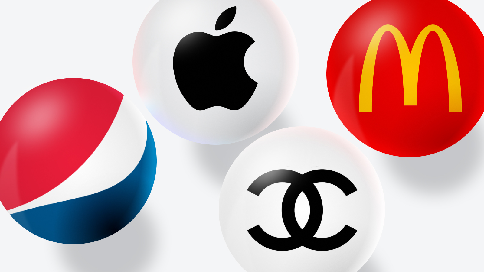 логотипы apple,mcdonalds, channel, pepsi