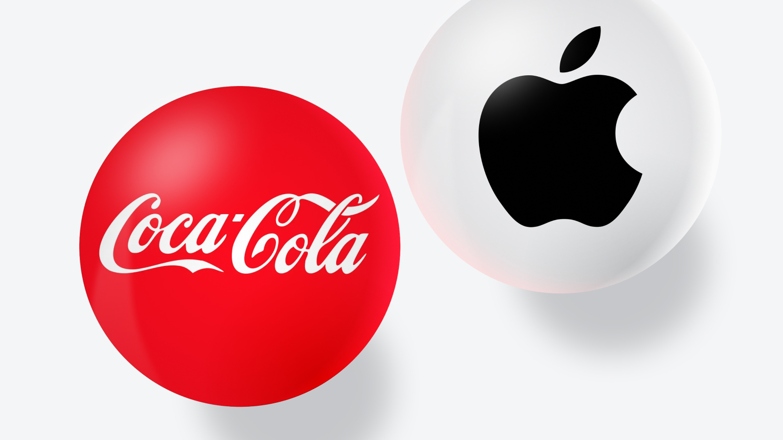 лого apple и coca-cola