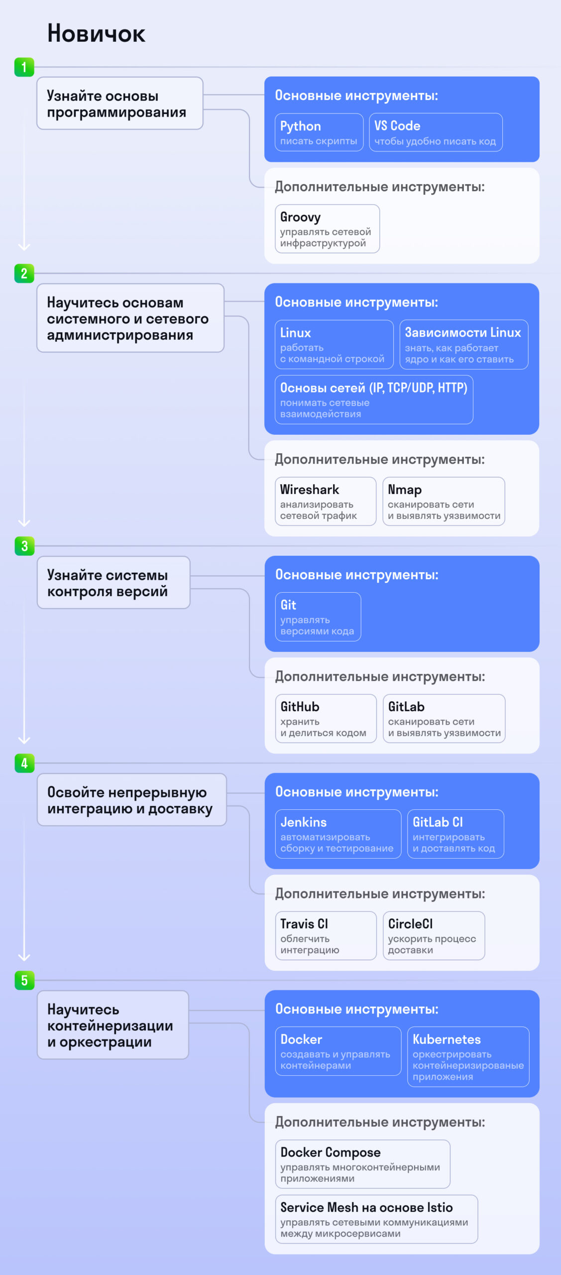 дорожная карта новичка