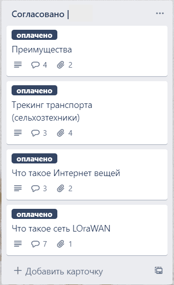 карточки